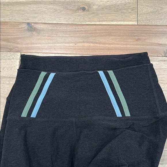 Beyond Yoga Black Leggings with Blue Stripes - Picture 6 of 8